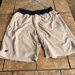 Fabletics Men's Gray and Black Athletic Shorts